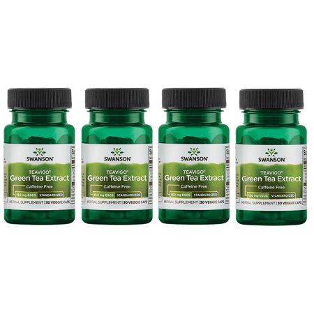 Swanson Teavigo Green Tea Extract 30 Vegan Caps 4 Pack
