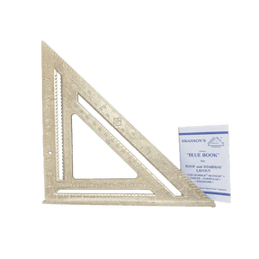 Swanson Tool Co 12" Big 12 Speed Square Layout Tool with Blue Book, Unpainted Gradations, Model T0108