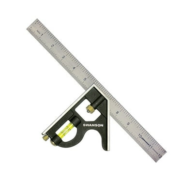 Swanson Tool Co 12 inch Combination Square with Inches/Metric Marks, Model TC132