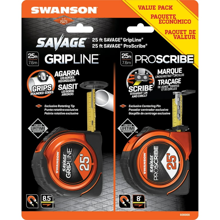 Swanson Tool Co. 25 ft. Gripline and 25 ft Proscribe Measuring