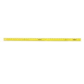 Swanson Tool Co 36 inch Yellow Aluminum Yard Stick Straight Edge with Ruler, Model AE141, for High School and College Education Levels and Is Not Bulk
