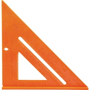 Swanson Tool Co 8" Orange Composite High Impact Polystyrene Speedlite Speed Square, Model T0118