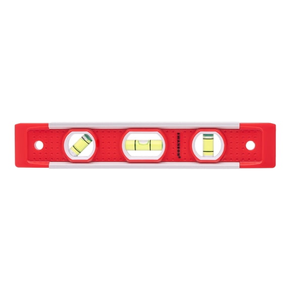 Swanson Tool Co 9-inch Magnetic Composite Torpedo Level with Aluminum Frame, Model TL001M