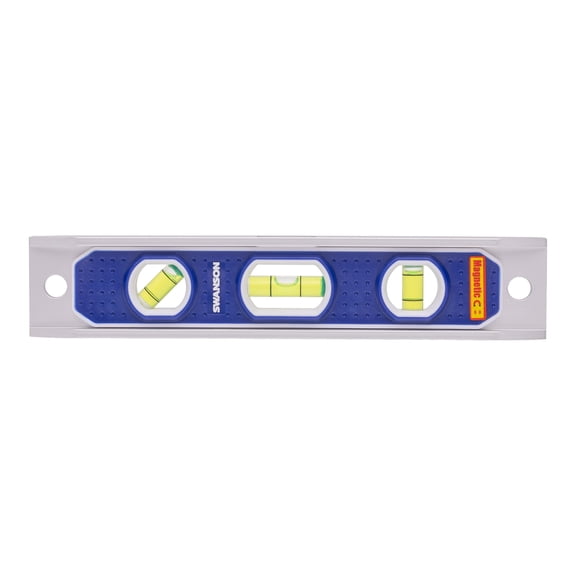 Swanson Tool Co 9" Magnetic Aluminum Frame Torpedo Level, 4 Rare Earth Magnets, Model TL002M