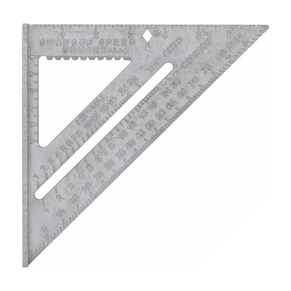 Swanson Tool Co Speed Square with Plain Markings & Swanson Blue Book, Model T0101