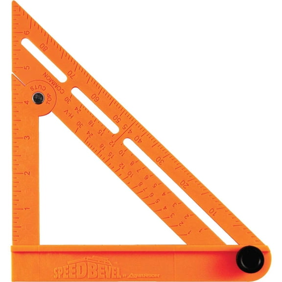 Swanson Tool Co 7" Composite 2-in-1 Speed Bevel Folding Speed Square/Sliding T Bevel, Model TOSB01
