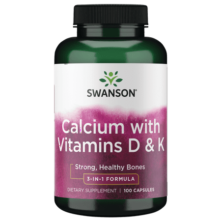 Swanson Tricalcium Complex with Vitamins D and K 100 Capsules