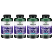 Swanson Triple Magnesium Complex - Mineral Supplement - Natural Support - Featuring Citrate, Oxide & Aspartate - 300 Capsules, 400mg Each, 4 Pack