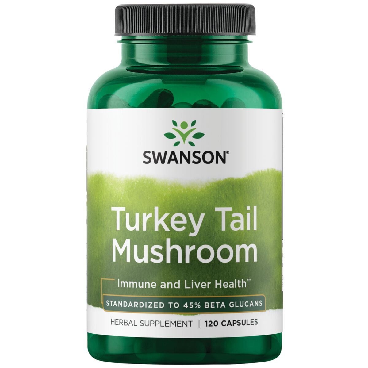 Swanson Turkey Tail Mushroom - Herbal Supplement Promoting Immune