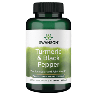 Swanson Turmeric & Black Pepper 600 mg 90 Vegan Caps