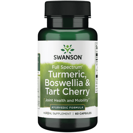 Swanson Full Spectrum Turmeric Boswellia & Tart Cherry Joint Function & Support 60 Capsules
