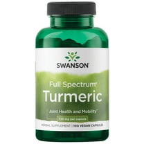Swanson Turmeric Root Capsules, 720 mg, 100 Count