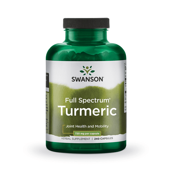 Swanson Turmeric Root Capsules, 720 mg, 240 Count