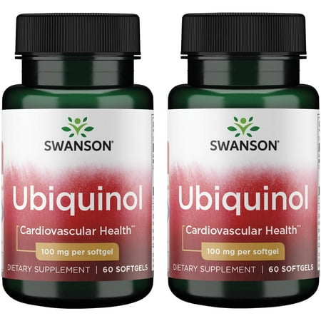 Swanson Ubiquinol 100 mg 60 Sgels 2 Pack