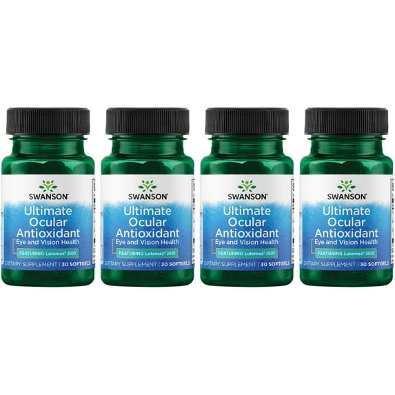 Swanson Ultimate Ocular Antioxidant - Featuring Lutemax 2020 30 Sgels 4 Pack