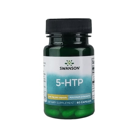 Swanson Ultra Maximum Strength 5-HTP Vegetarian Capsules, 200mg, 60 Count