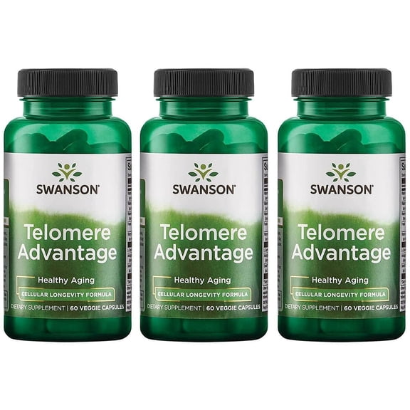 Swanson Ultra Telomere Advantage 60 Veg Caps 3 Pack