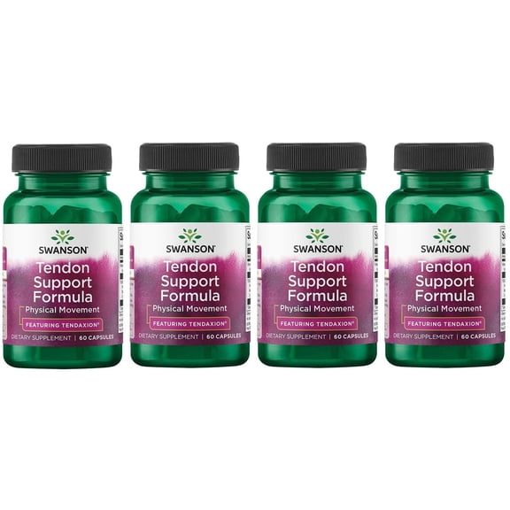 Swanson Ultra Tendon Support Formula - Featuring Tendaxion 60 Caps 4 Pack