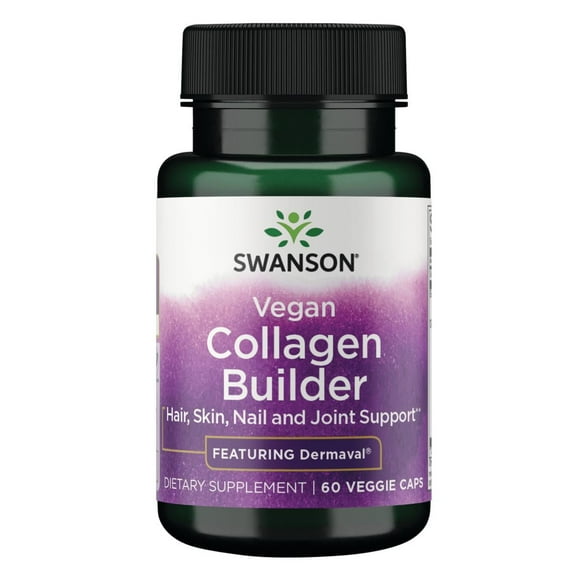 Swanson Vegan Collagen Builder - Featuring Dermaval 60 Veg Caps