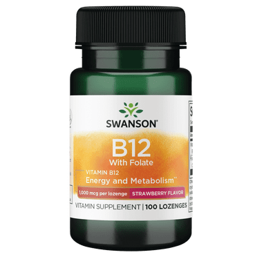 Swanson Vitamin B-12 Lozenges 1,000 Mcg 100 Lozenges