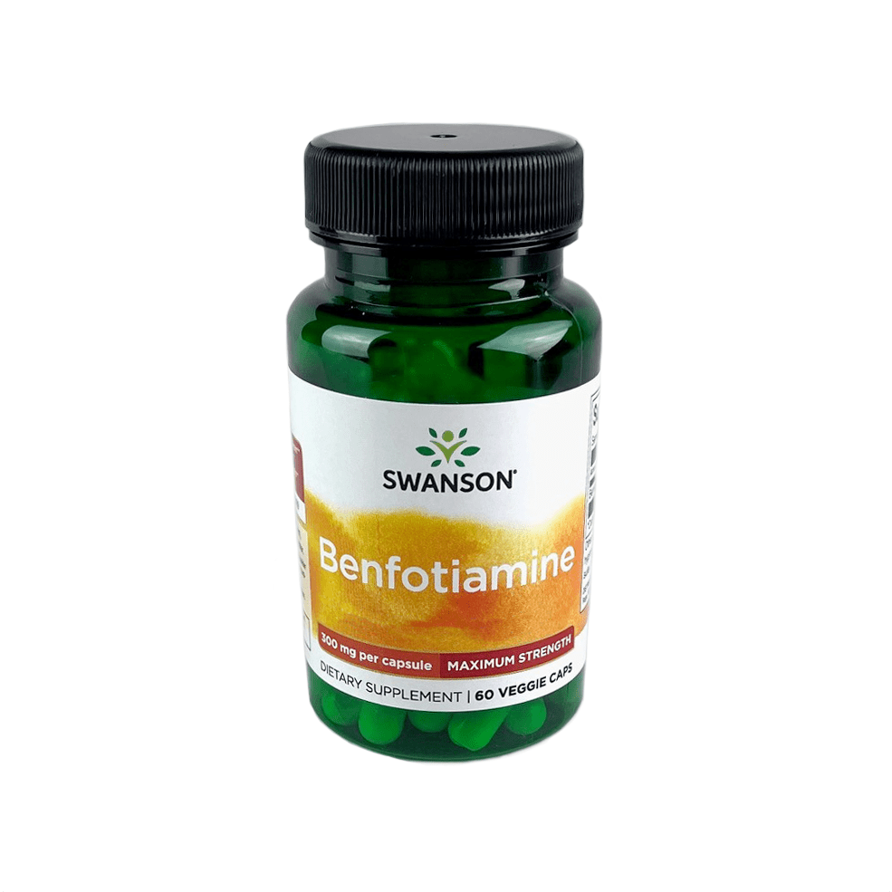 Swanson Vitamin B Benfotiamine Maximum Strength 300 mg Veggie Capsule