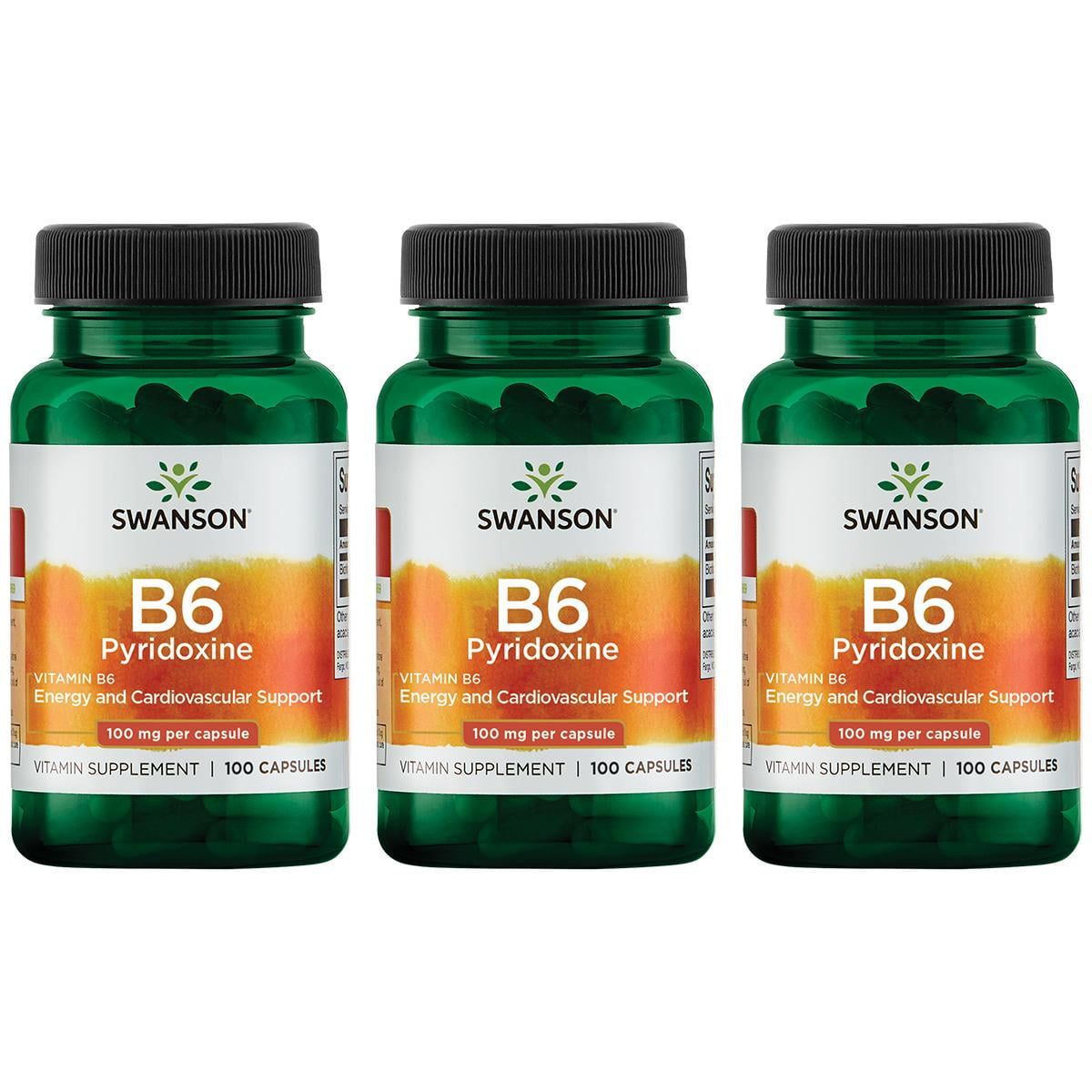 Swanson Vitamin B6 Pyridoxine Supplement, Supports Energy Production