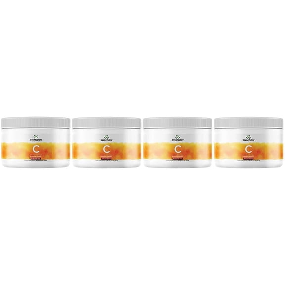 Swanson Vitamin C with Rosehips Powder 8.8 Ounce (250 g) Pwdr (4 Pack)