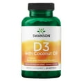 thumbnail image 1 of Swanson Vitamin D-3 with Coconut Oil - Highest Potency 5,000 Iu 60 Softgels, 1 of 8