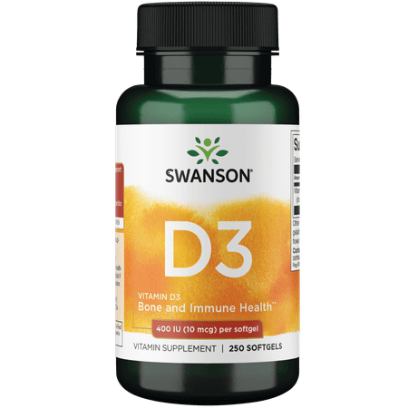Swanson Vitamin D 400 Iu (10 Mcg) 250 Sgels