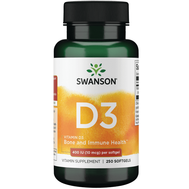 Swanson Vitamin D 400 Iu (10 Mcg) 250 Softgels