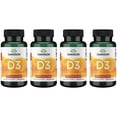 thumbnail image 1 of Swanson Vitamin D3 400 Iu (10 mcg) 250 Sgels 4 Pack, 1 of 6