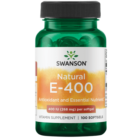 Swanson Vitamin E - Natural 400 Iu 100 Softgels