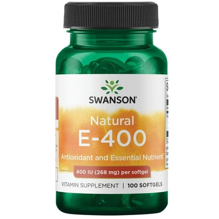 Swanson Vitamin E - Natural 400 Iu 100 Softgels