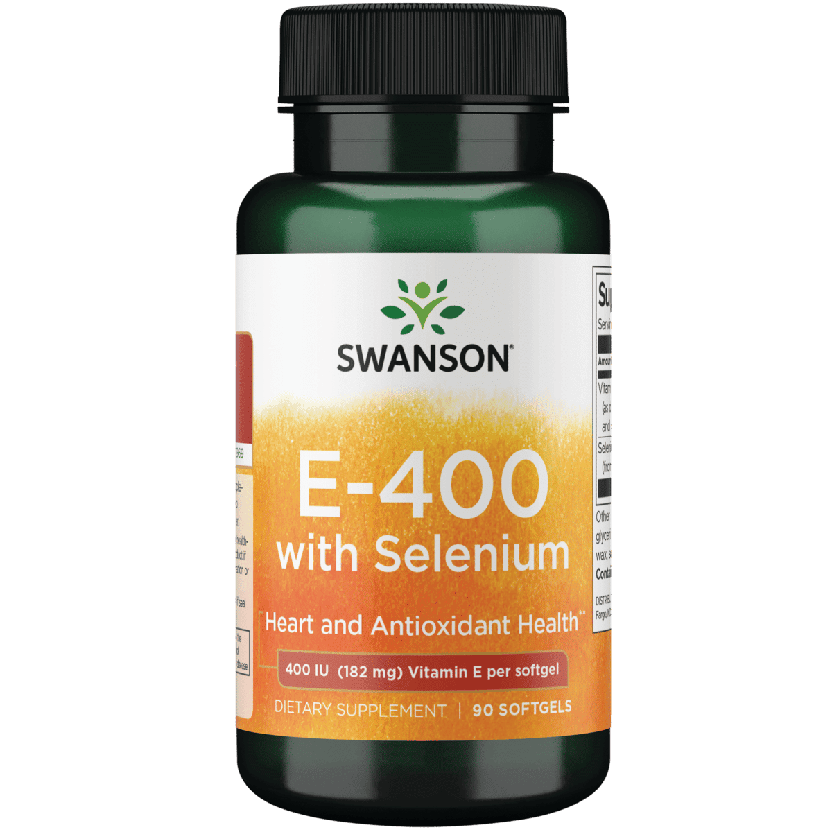 Swanson Vitamin E with Selenium 90 Softgels