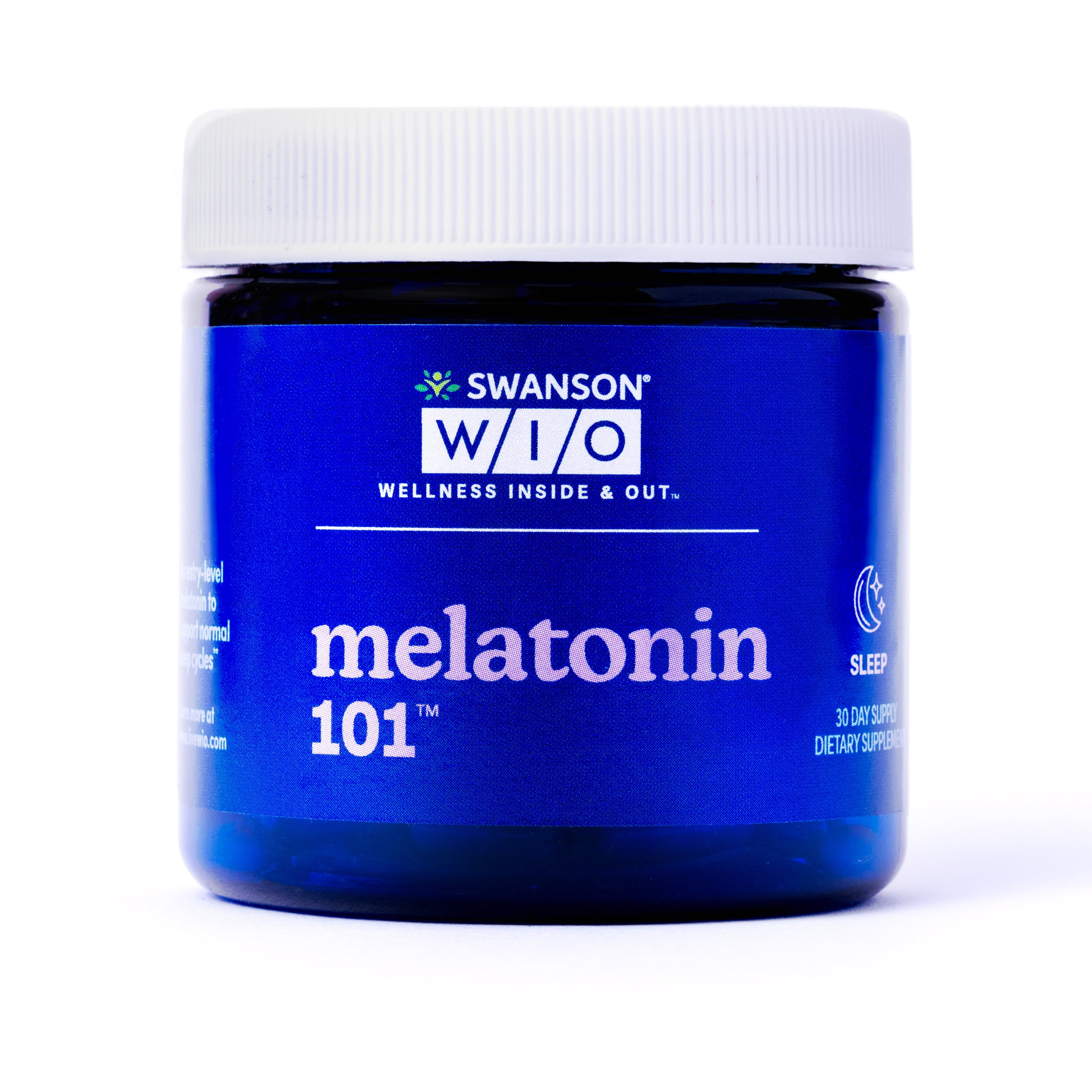 Swanson WIO™ melatonin 101™ For Better Sleep, Relax, Relaxation