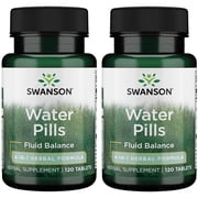 Swanson Water Pills 120 Tabs Pack of 2