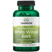 Swanson White Willow Bark 400 mg 90 Capsules