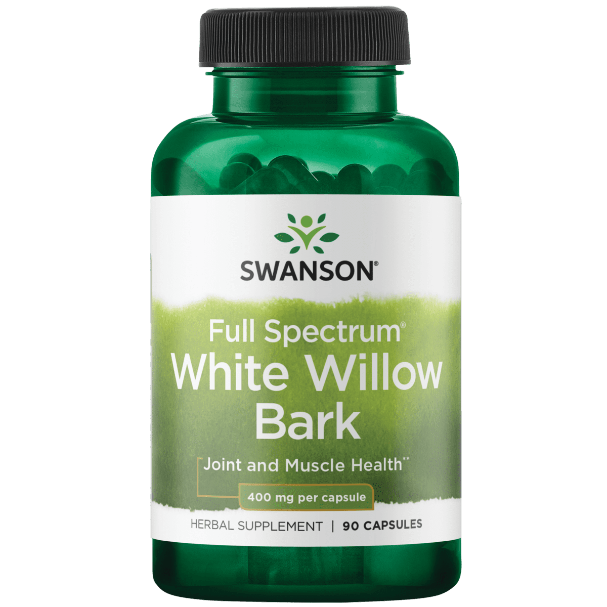 Swanson White Willow Bark 400 mg 90 Capsules