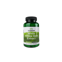 Swanson White Willow Bark Extract - Promotes Joint Support and Muscle Relief - Standardized to 15% Salicin - Natural Supplement with No Stomach Irritation - (120 Capsules, 500mg Each)