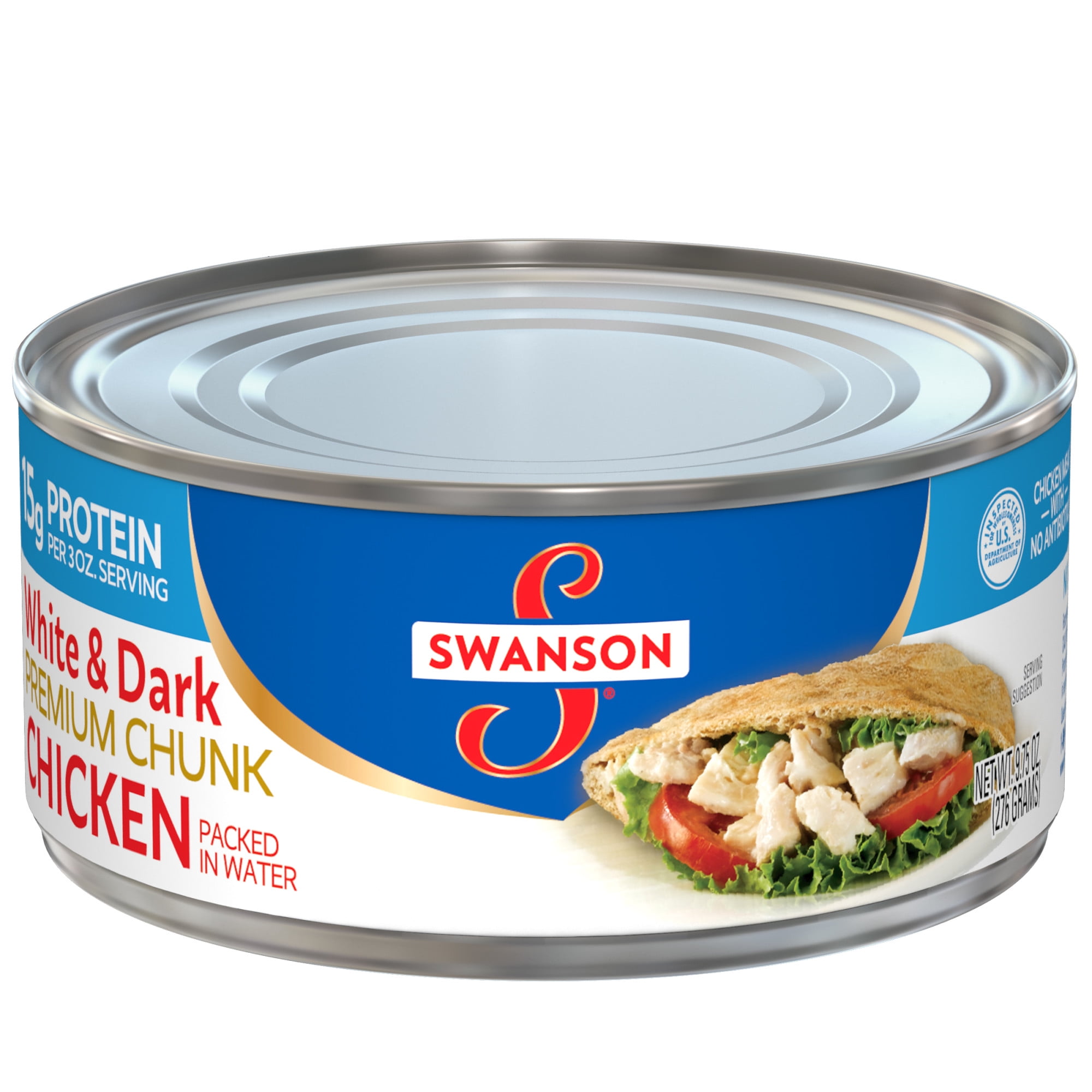 Swanson White and Dark Premium Chunk Canned Chicken Breast in Water
