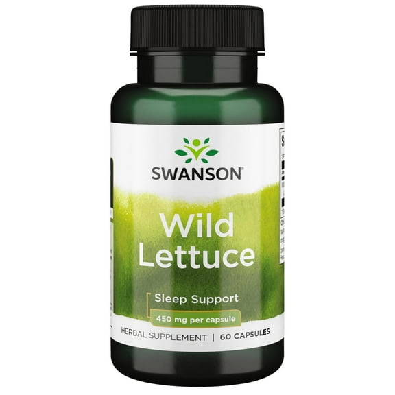 Swanson Wild Lettuce 450 mg 60 Capsules
