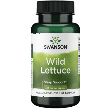 Swanson Wild Lettuce 450 mg 60 Capsules