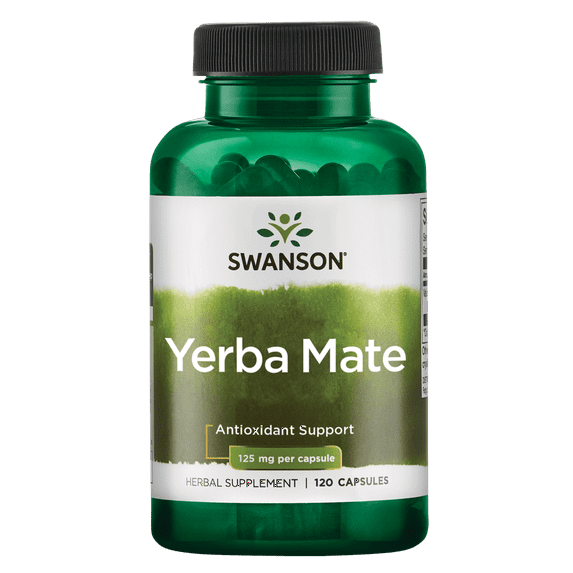 Swanson Yerba Mate (4:1) 125 mg 120 Capsules