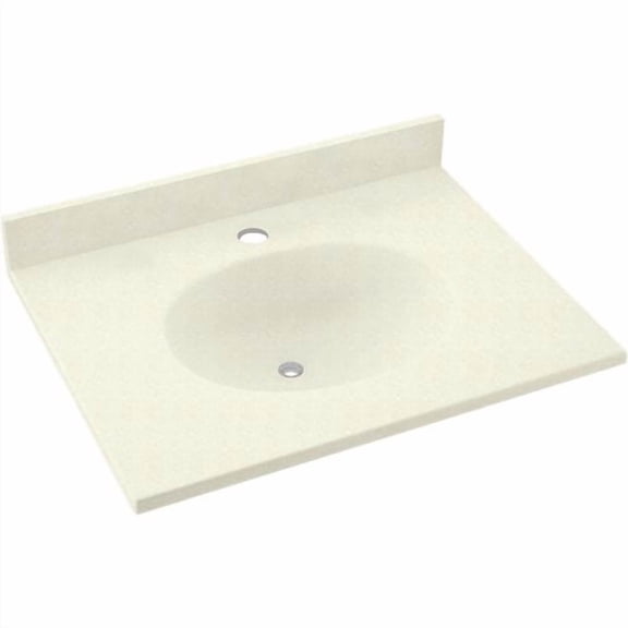 Swan Ellipse Solid Surface 25'' Single Bathroom Vanity Top