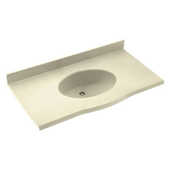 Swanstone 37W x 22.5D in. Europa Solid Surface Vanity Top