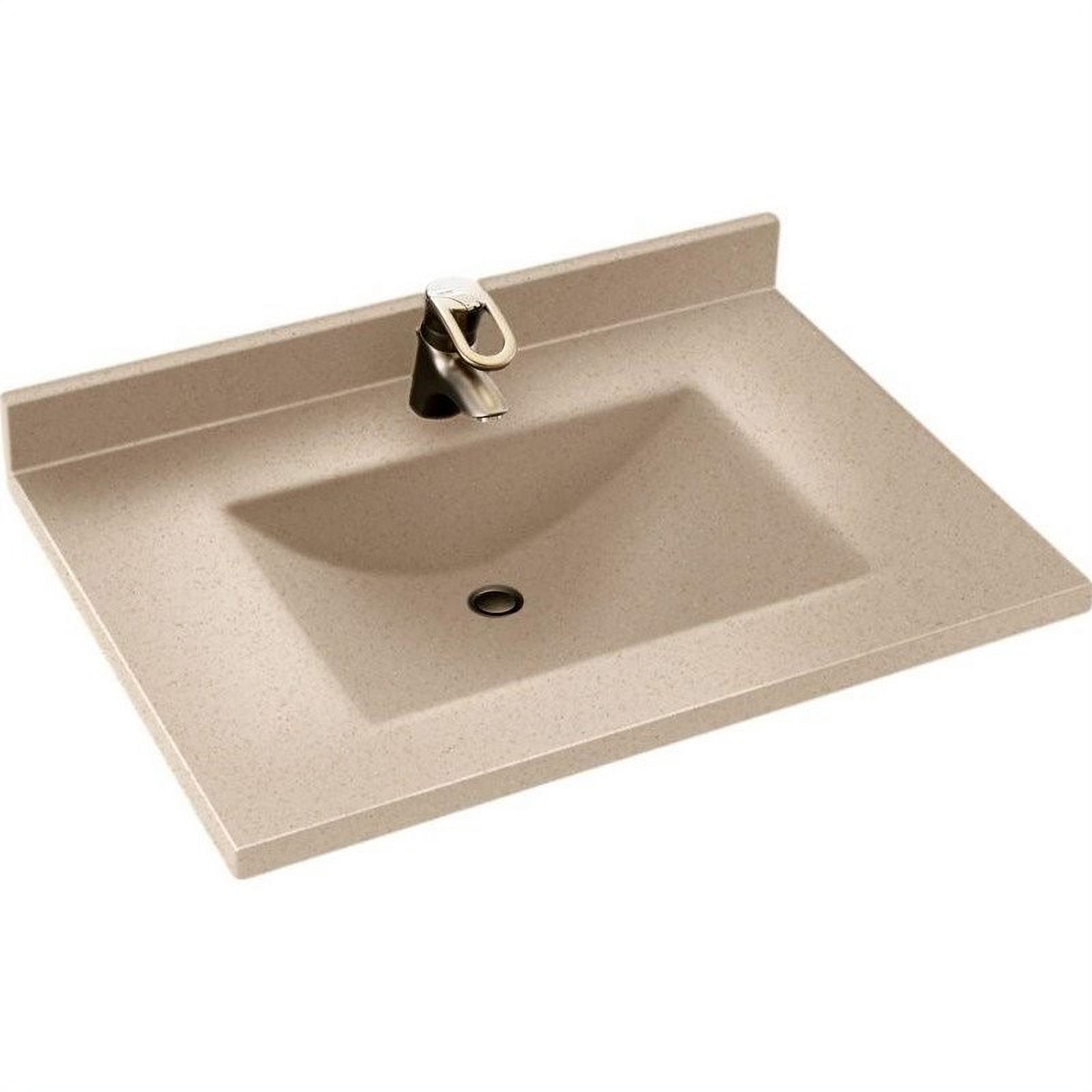 Swanstone 37W x 22D in. Contour Solid Surface Vanity Top