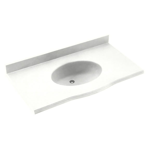 Swanstone 49W x 22.5D in. Europa Solid Surface Vanity Top