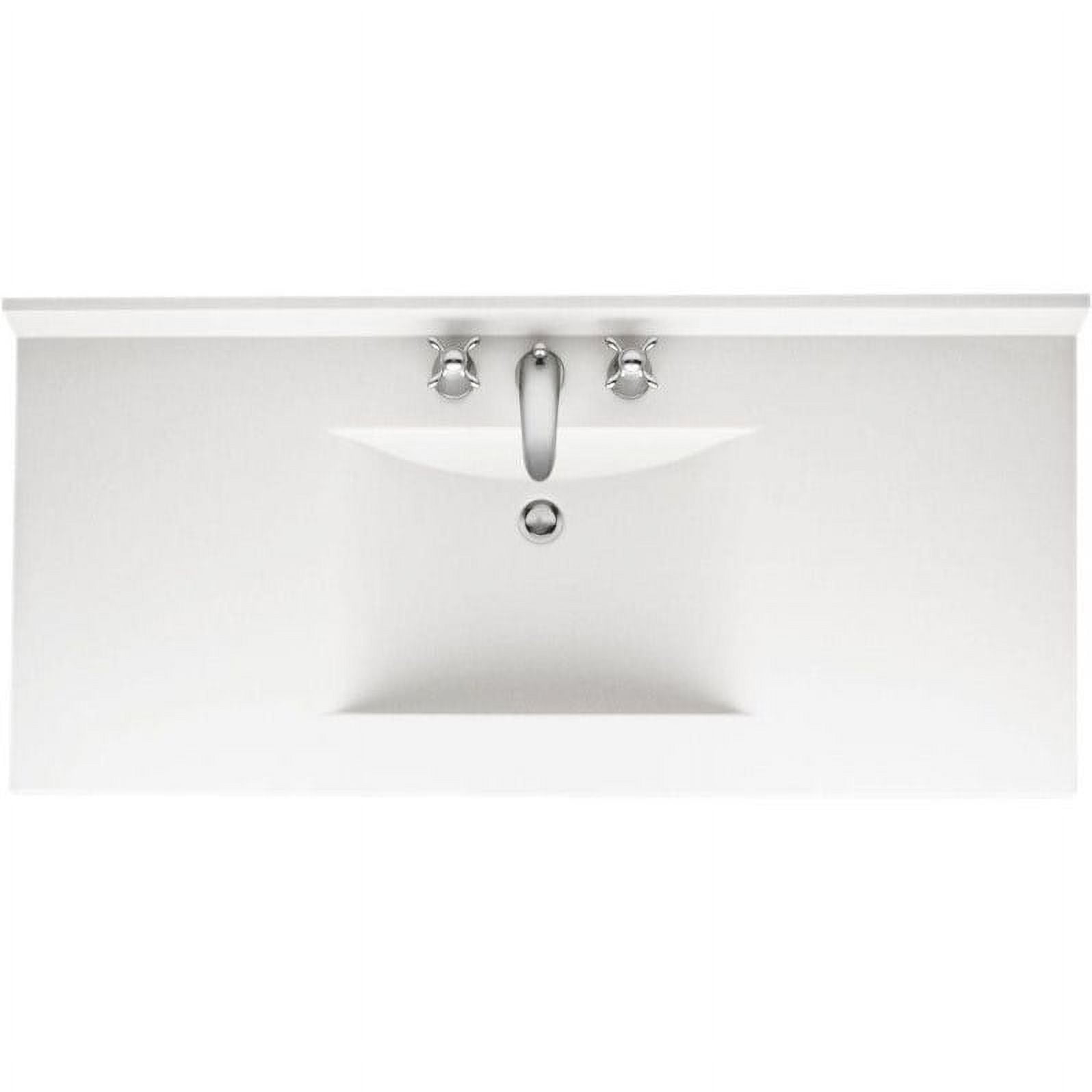 Swanstone 49W x 22D in. Contour Solid Surface Vanity Top