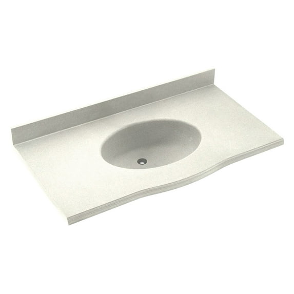 Swanstone 55W x 22.5D in. Europa Solid Surface Vanity Top