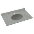thumbnail image 1 of Swanstone 55W x 22D in. Ellipse Solid Surface Vanity Top, 1 of 3